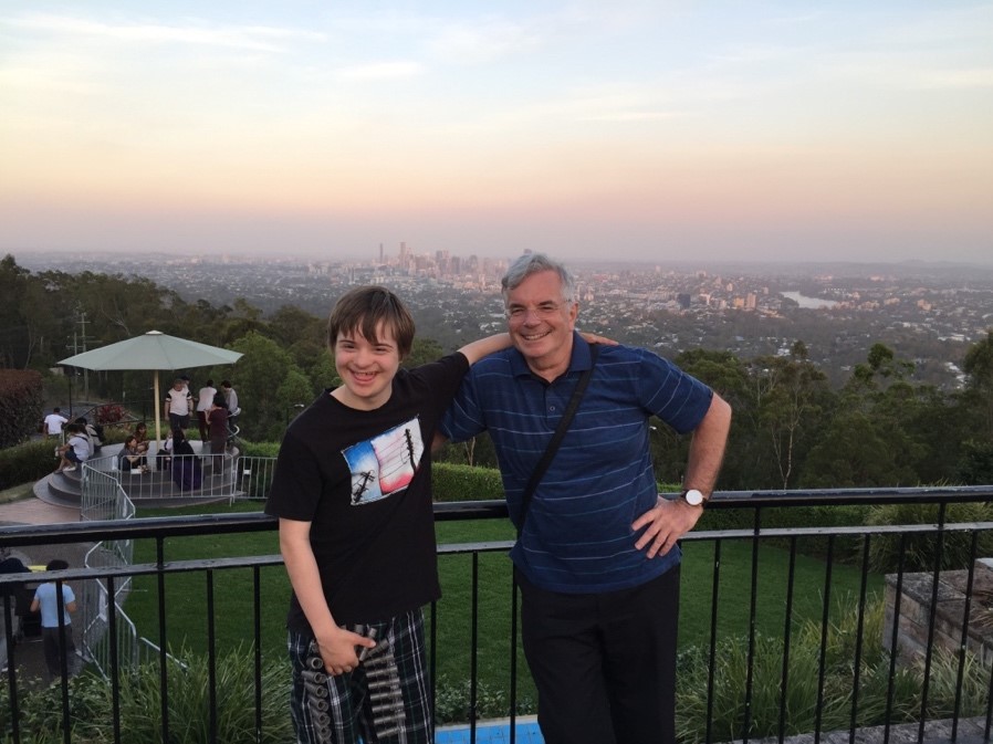 brisbane with son